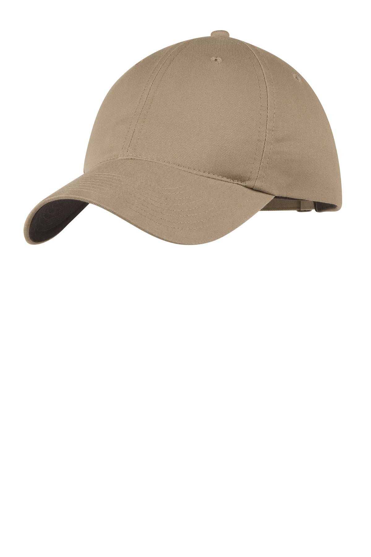 Custom logo Nike Unstructured Cotton/Poly Twill Cap NKFB6449 in Khaki