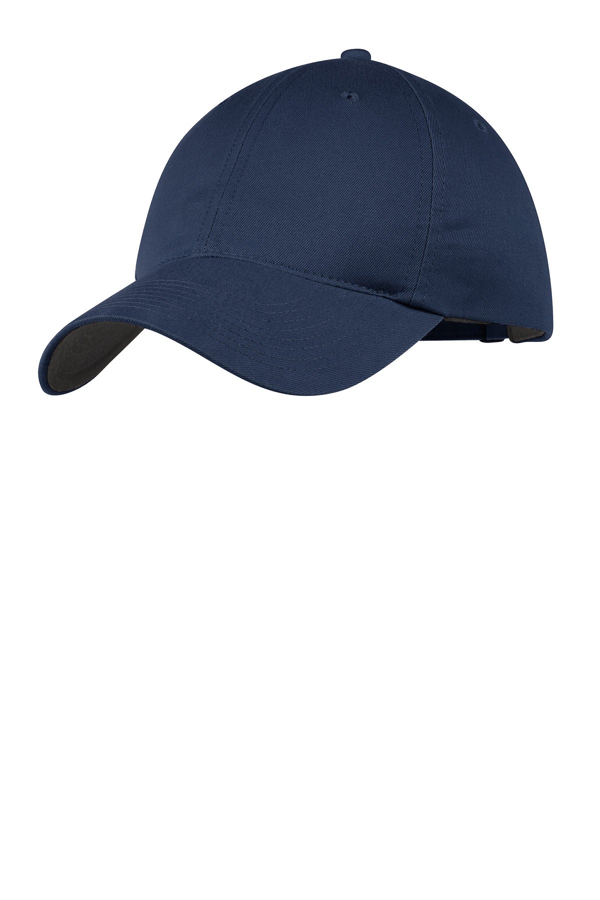 Custom logo Nike Unstructured Cotton/Poly Twill Cap NKFB6449 in Navy