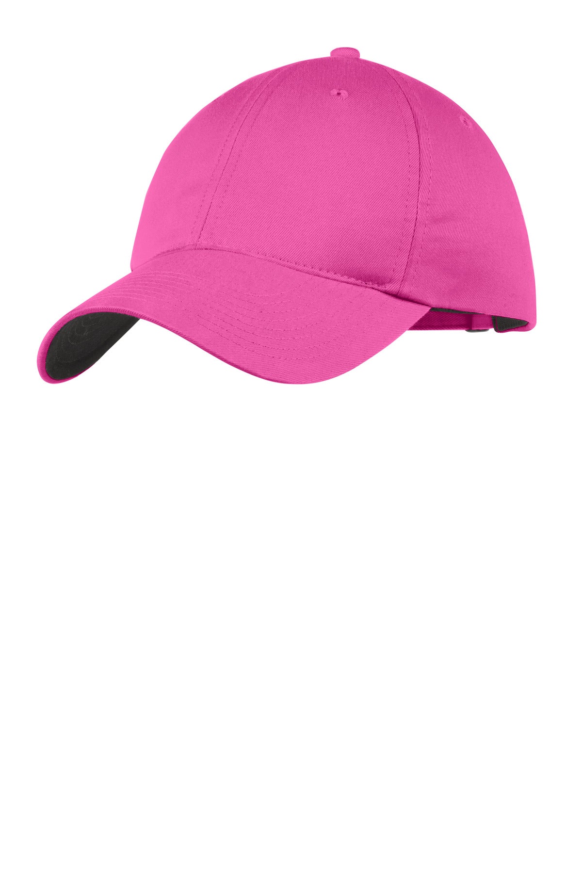 Custom logo Nike Unstructured Cotton/Poly Twill Cap NKFB6449 in Vivid Pink