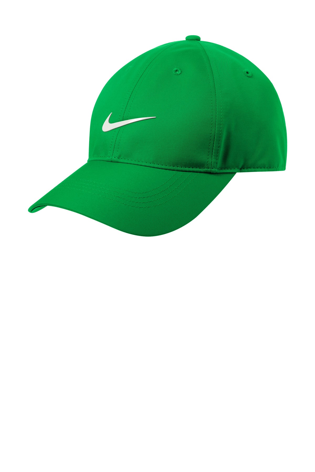 Custom logo Nike Dri-FIT Swoosh Performance Cap NKFB6450 in Lucky Green