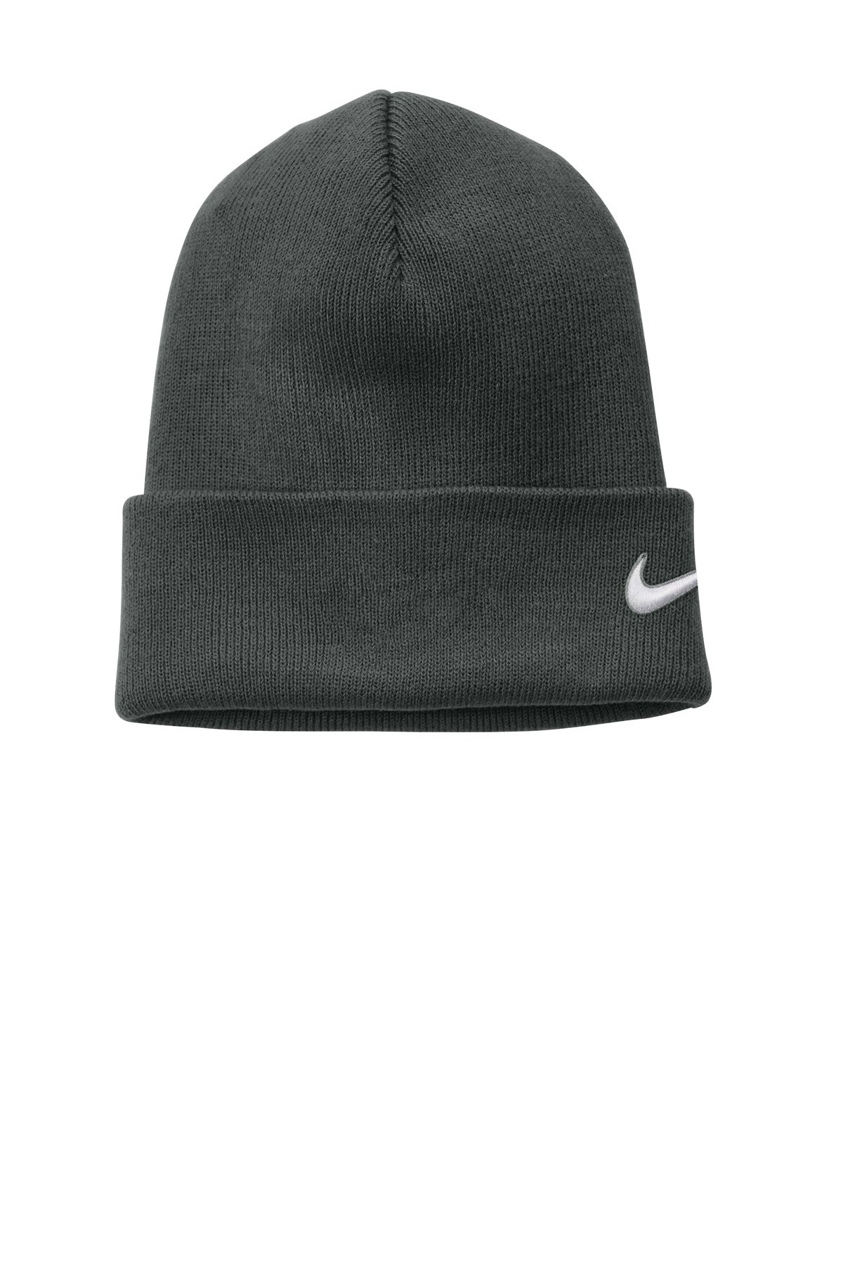 Custom logo Nike Team Cuffed Beanie NKFB6539 in Anthracite