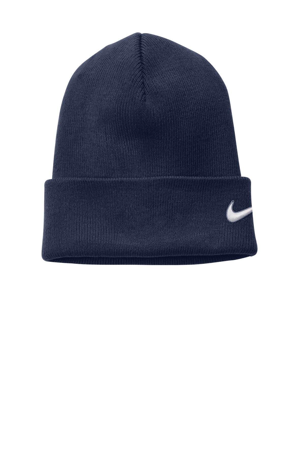 Custom logo Nike Team Cuffed Beanie NKFB6539 in College Navy