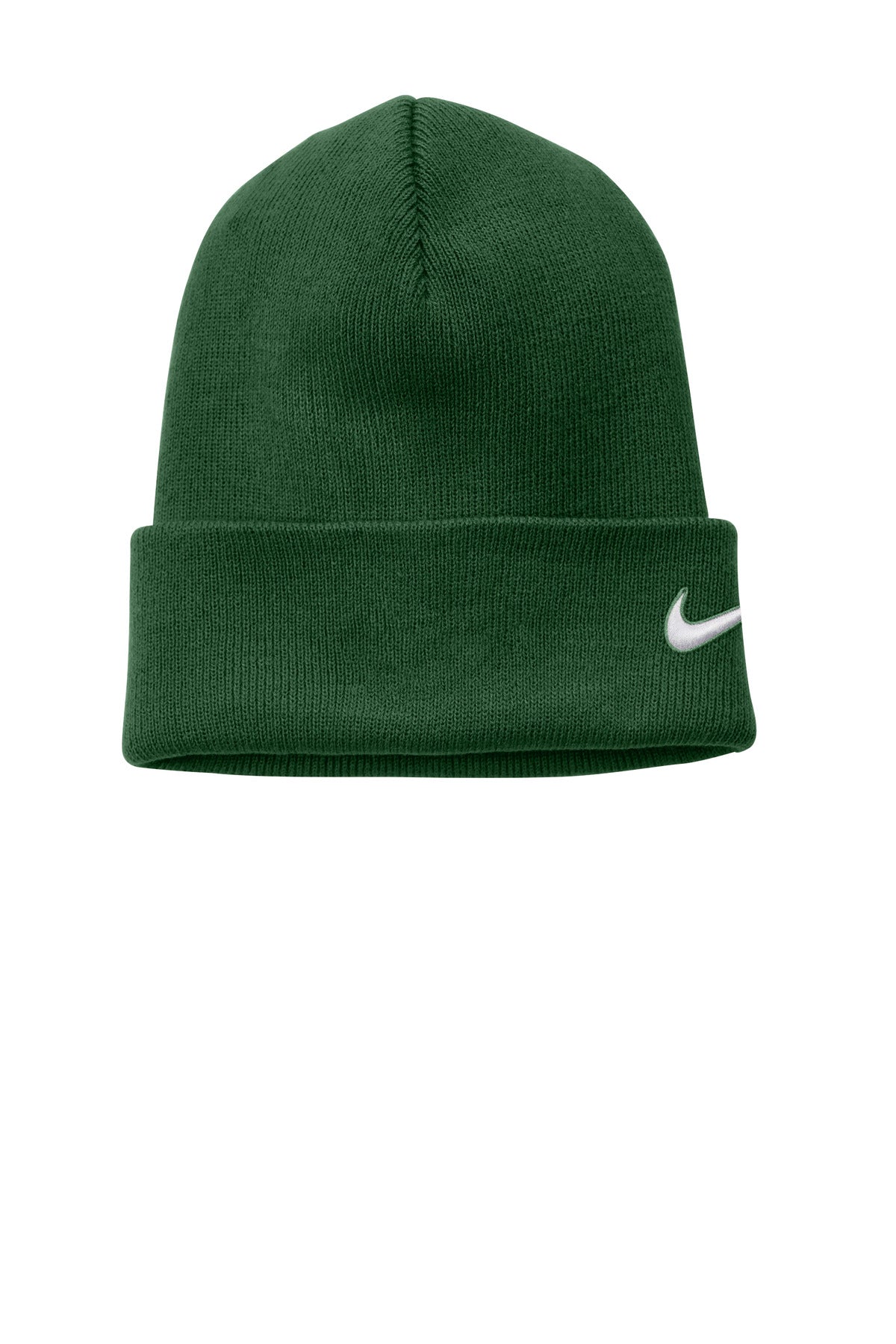 Custom logo Nike Team Cuffed Beanie NKFB6539 in Gorge Green