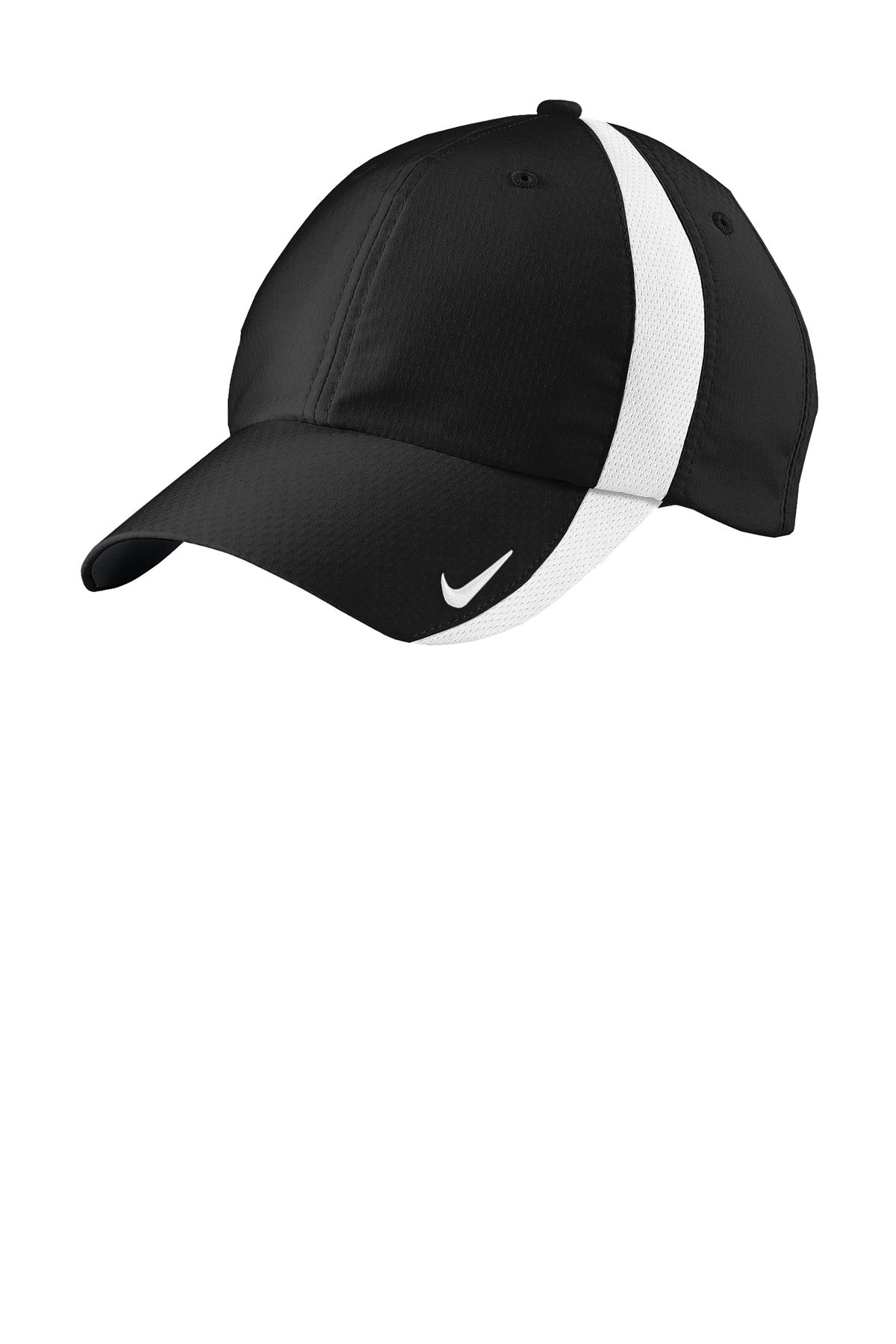 Custom logo Nike Sphere Performance Cap NKFD9709 in Black/ White
