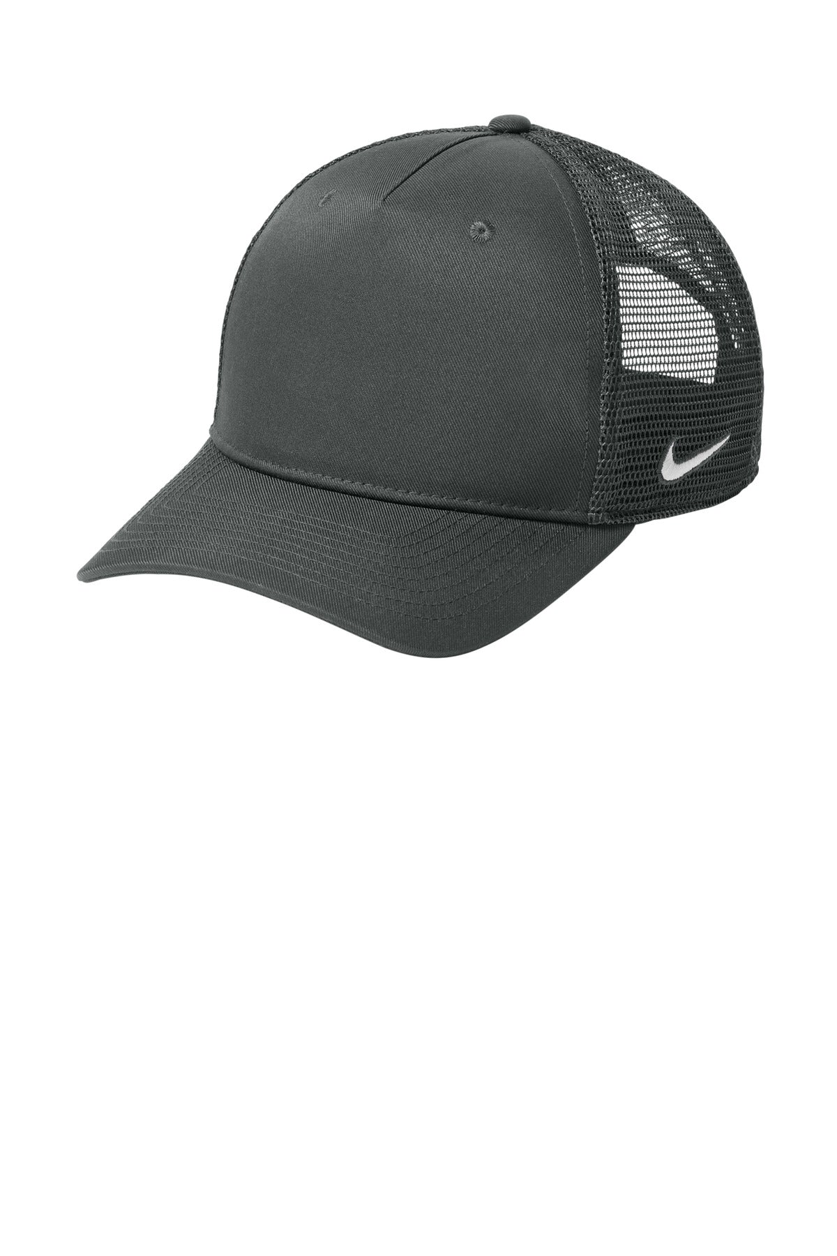 Custom logo Nike Snapback Mesh Trucker Cap NKFN9893 in Anthracite/ Anthracite