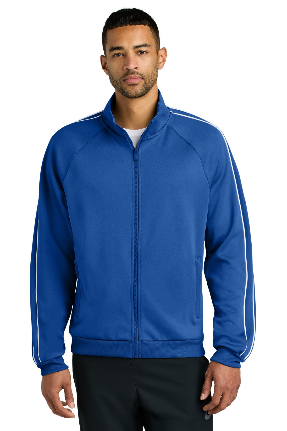 Custom logo Nike Track Jacket NKFQ4758 in Game Royal