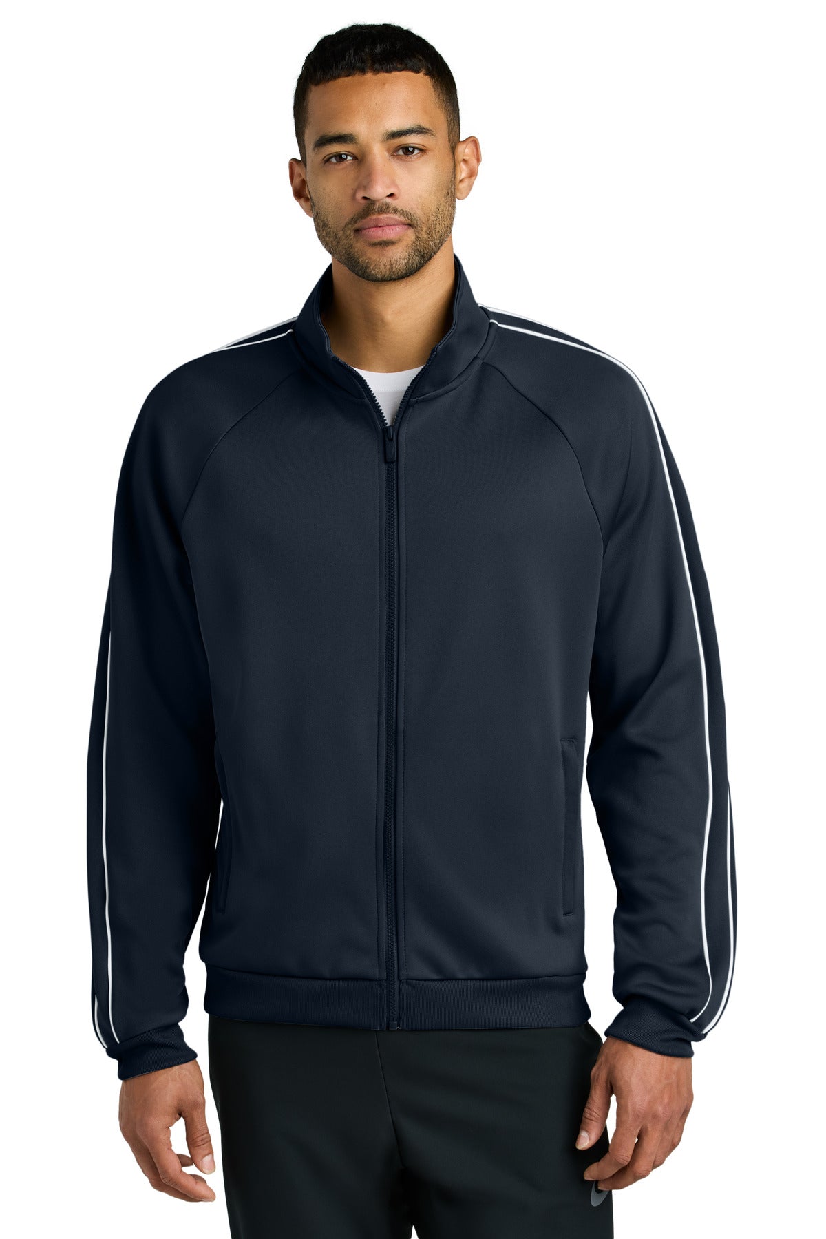 Custom logo Nike Track Jacket NKFQ4758 in Navy
