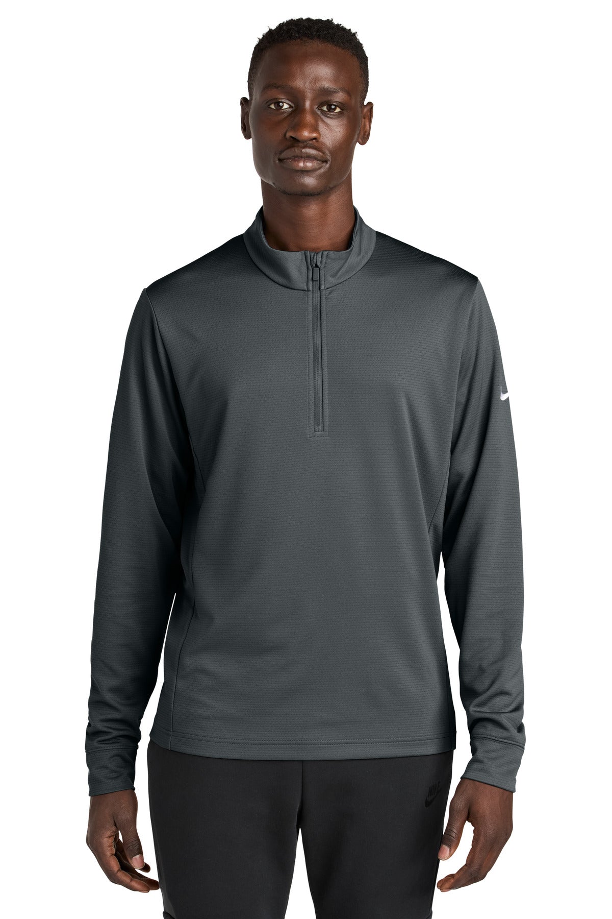 Custom logo Nike Essential 1/2-Zip Cover-Up NKHM8036 in Anthracite