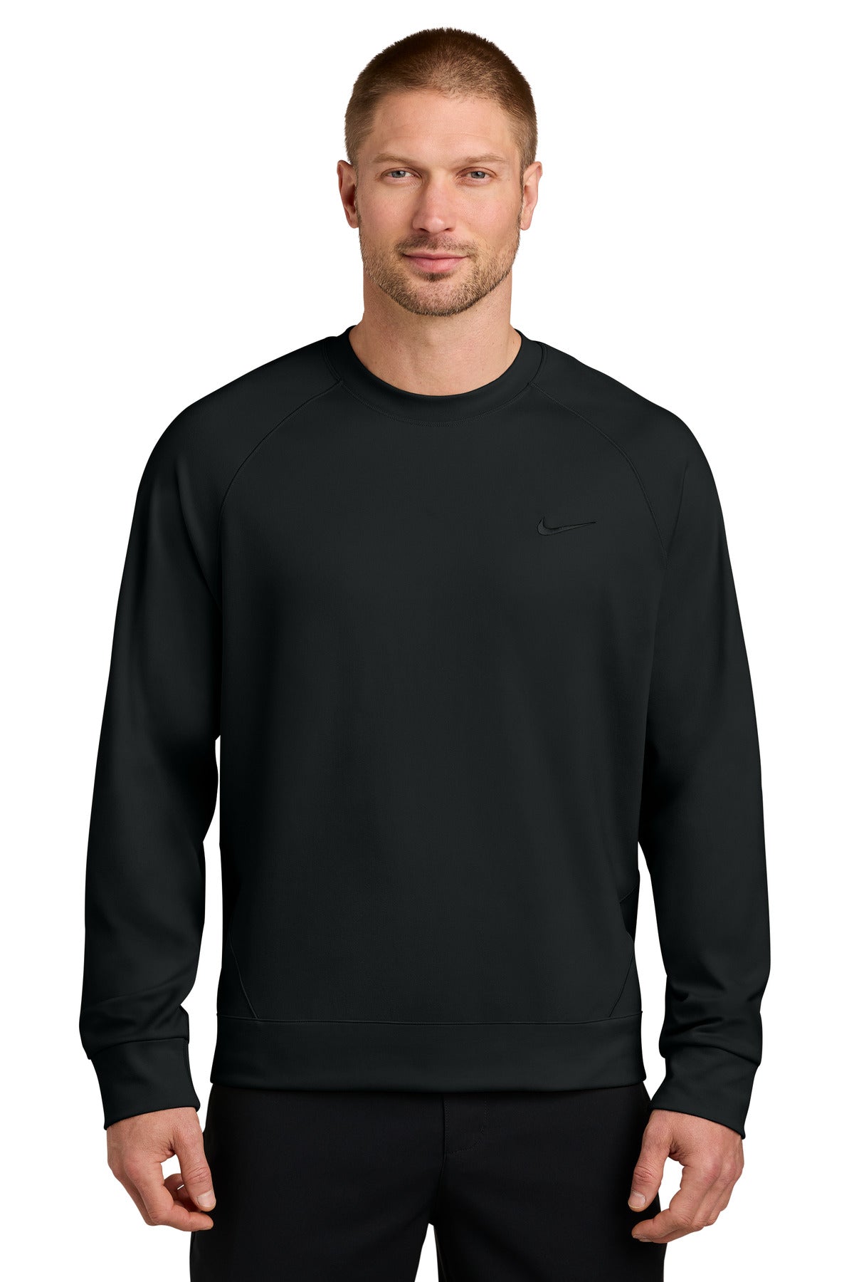 Custom logo Nike Dri-FIT Primary Crew NKIO8127 in Black