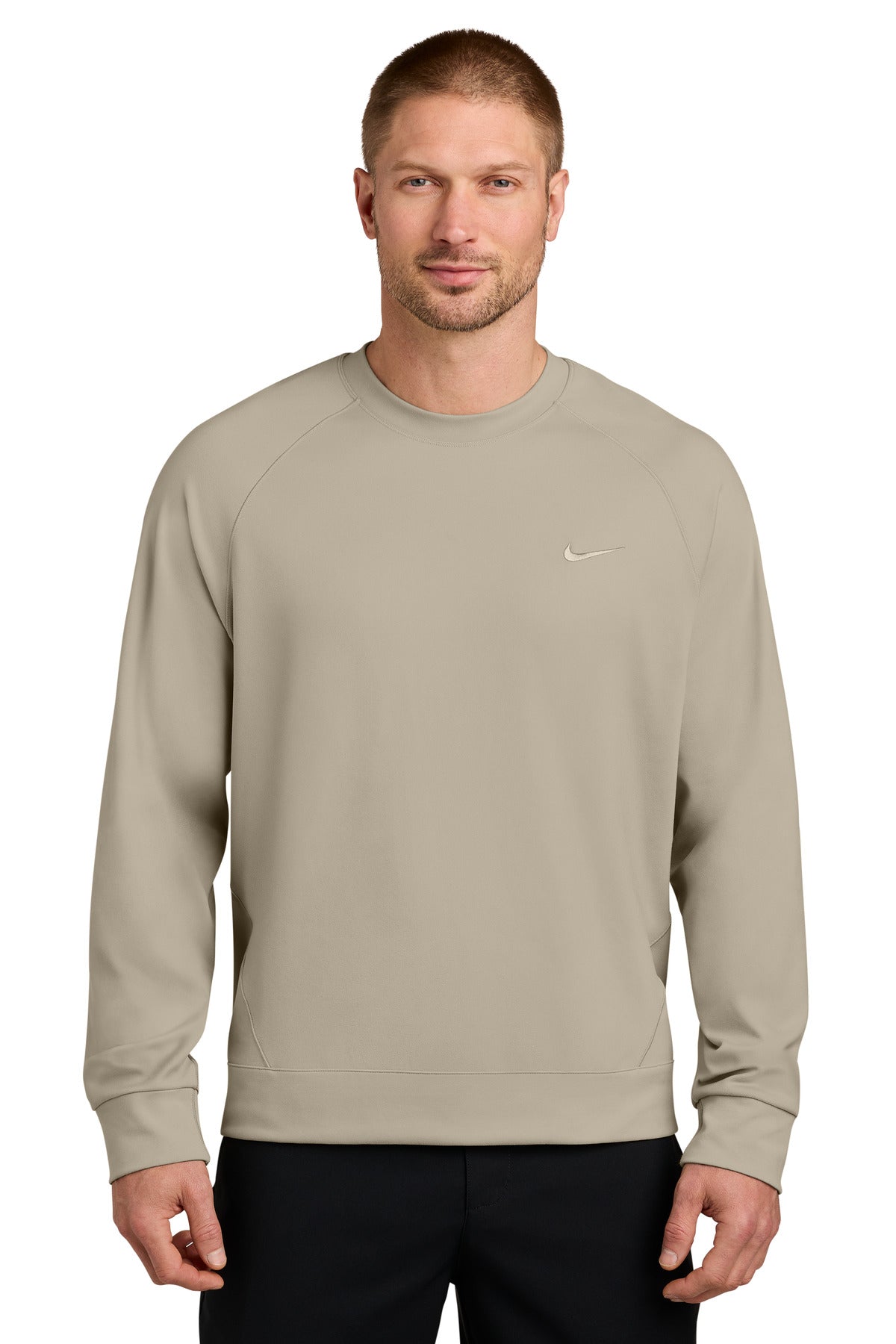 Custom logo Nike Dri-FIT Primary Crew NKIO8127 in Desert Khaki