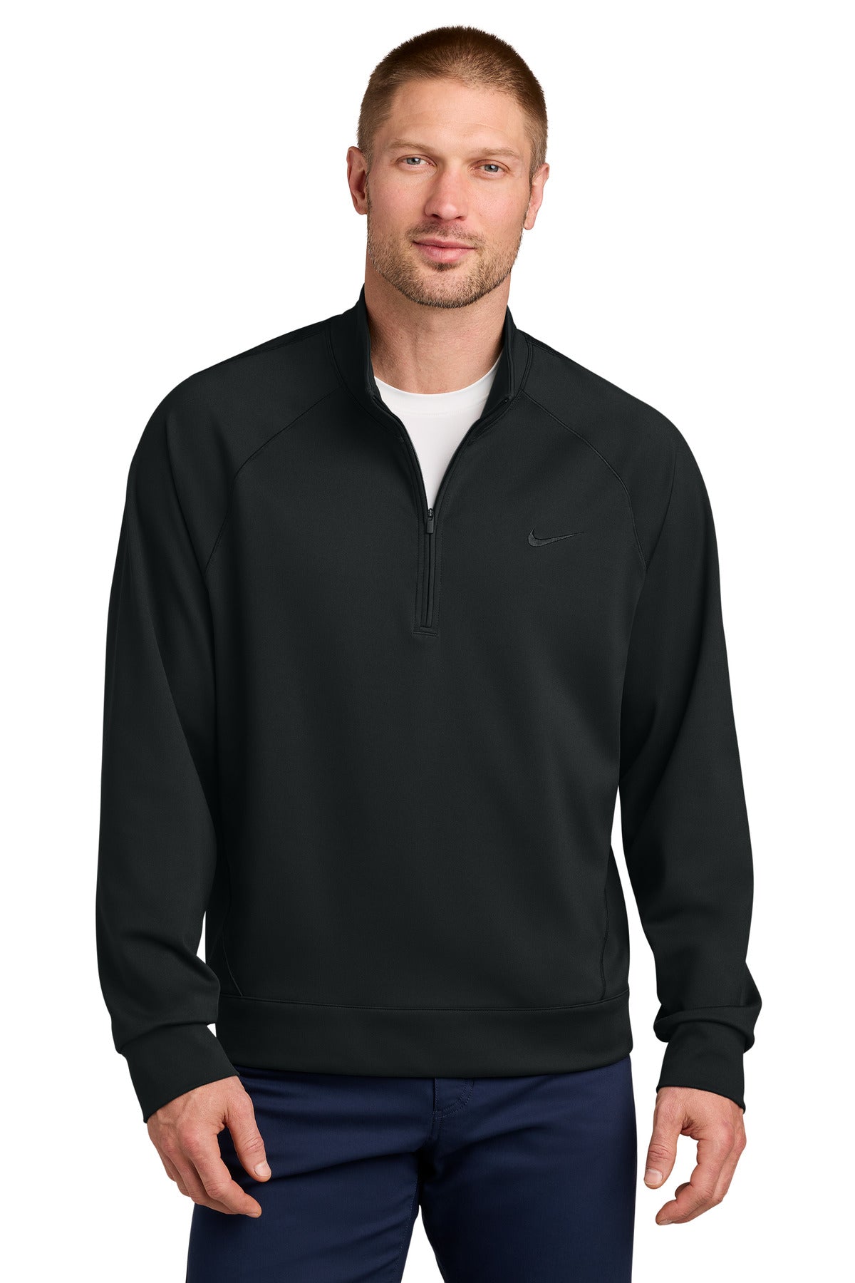 Custom logo Nike Dri-FIT Primary 1/4-Zip NKIO8128 in Black