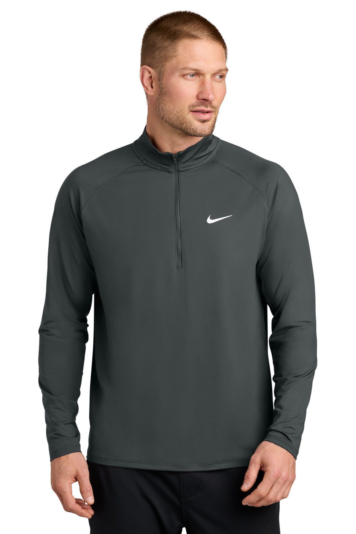 Custom logo Nike Dri-FIT Stride 1/2-Zip NKIO8137 in Anthracite