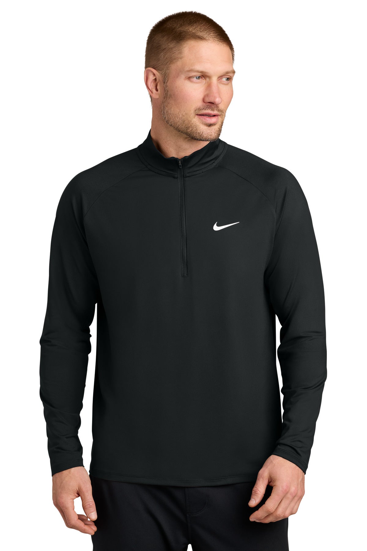 Custom logo Nike Dri-FIT Stride 1/2-Zip NKIO8137 in Black
