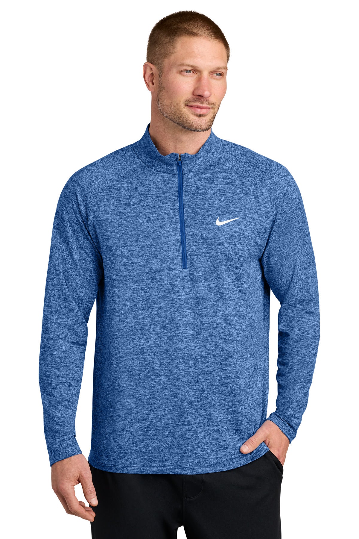 Custom logo Nike Dri-FIT Stride 1/2-Zip NKIO8137 in Royal Heather