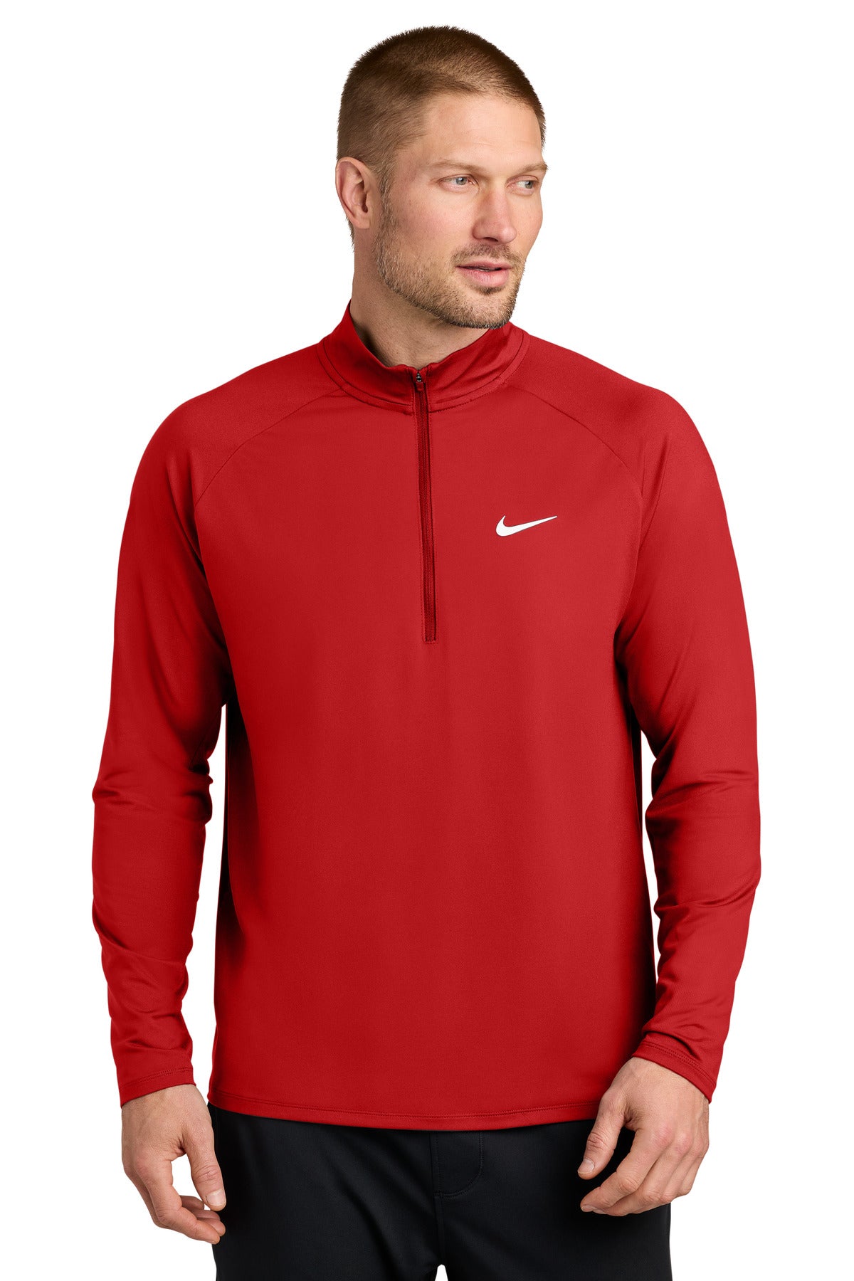 Custom logo Nike Dri-FIT Stride 1/2-Zip NKIO8137 in Scarlet