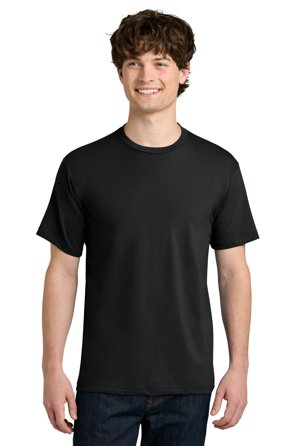 Custom logo Next Level Apparel® Ideal Jersey Tee NL1810 in Black
