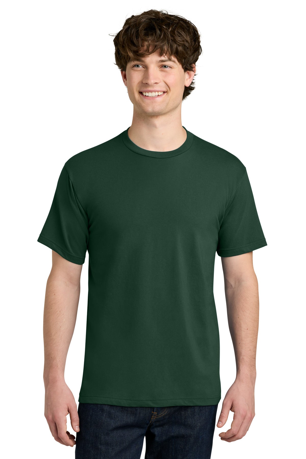 Custom logo Next Level Apparel® Ideal Jersey Tee NL1810 in Forest Green