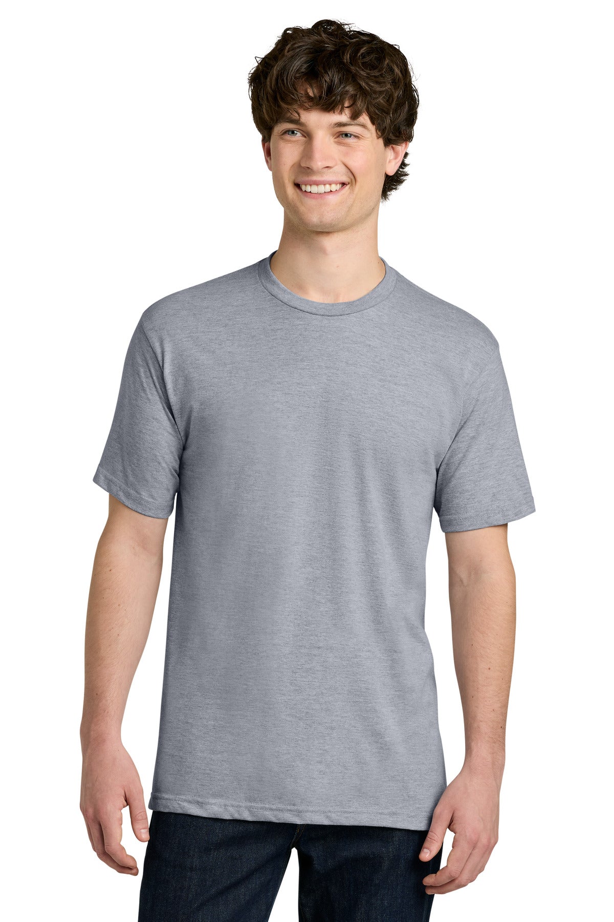 Custom logo Next Level Apparel® Ideal Jersey Tee NL1810 in Heather Gray