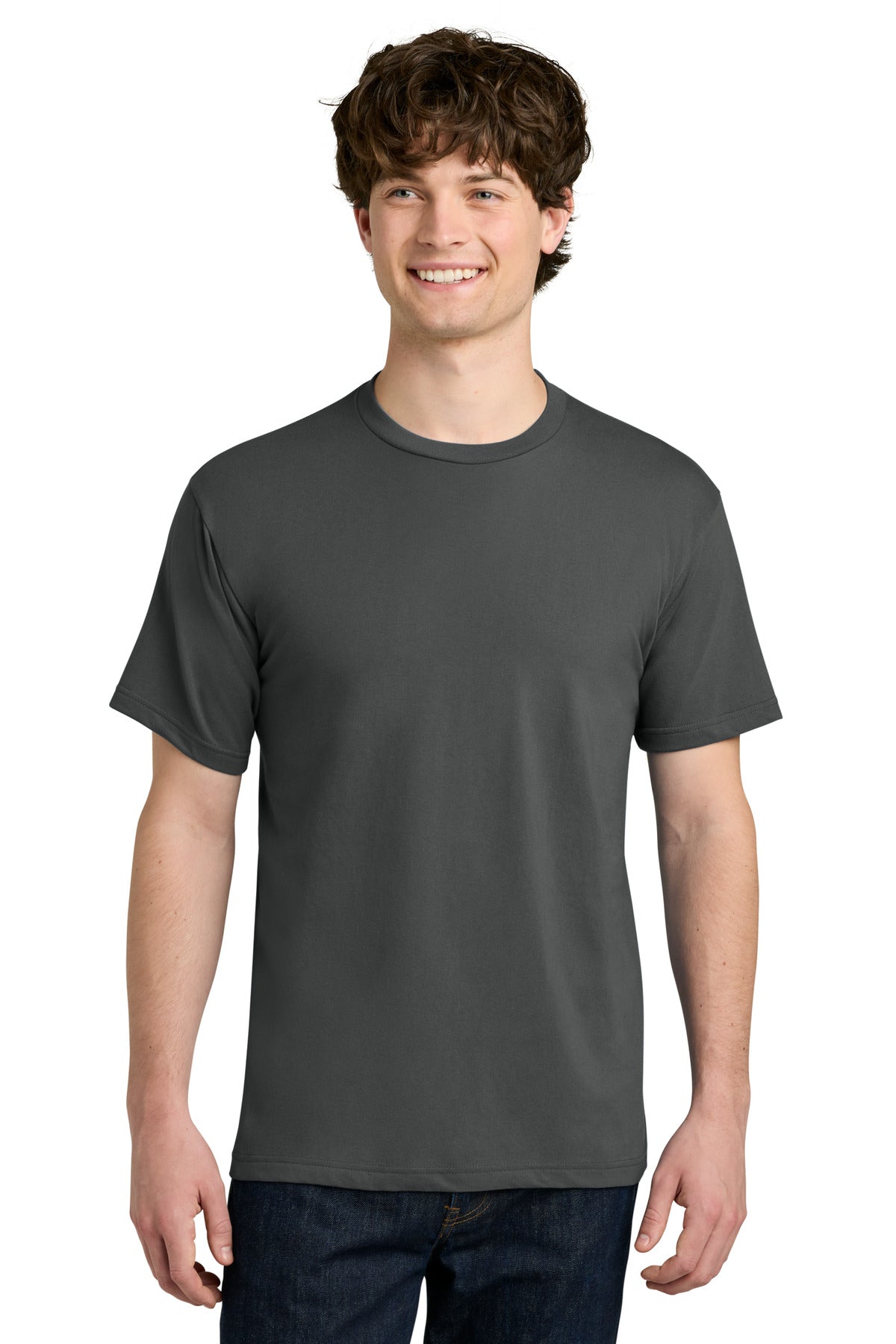 Custom logo Next Level Apparel® Ideal Jersey Tee NL1810 in Heavy Metal