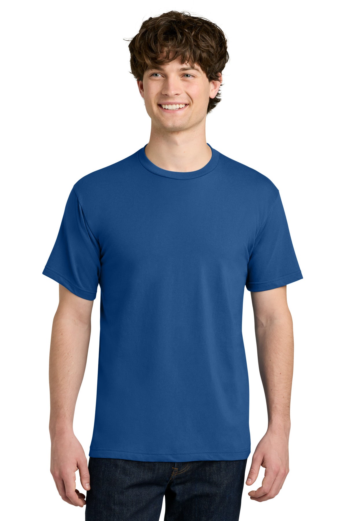 Custom logo Next Level Apparel® Ideal Jersey Tee NL1810 in Royal