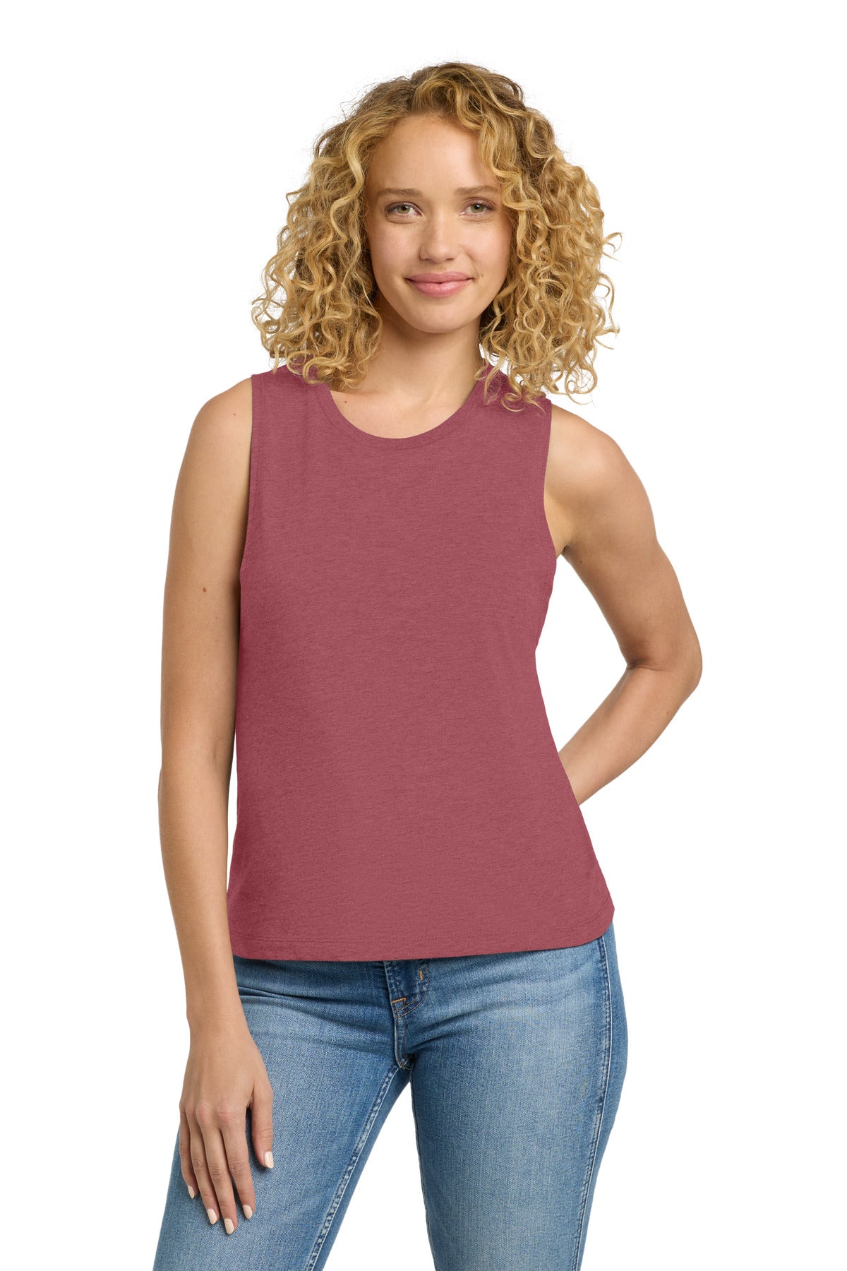 Custom logo Next Level Apparel ® Women's Festival Muscle Tank. NL5013 in Smoked Paprika