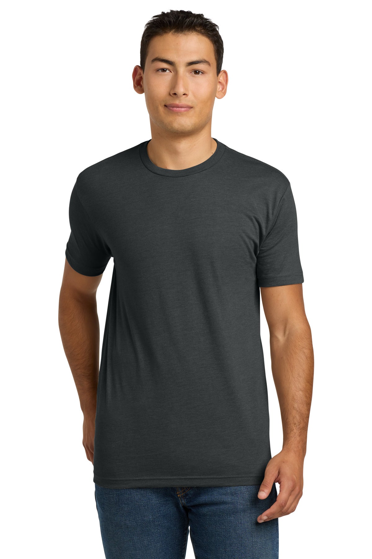 Custom logo Next Level Apparel® Adult CVC Tee. NL6210 in Charcoal