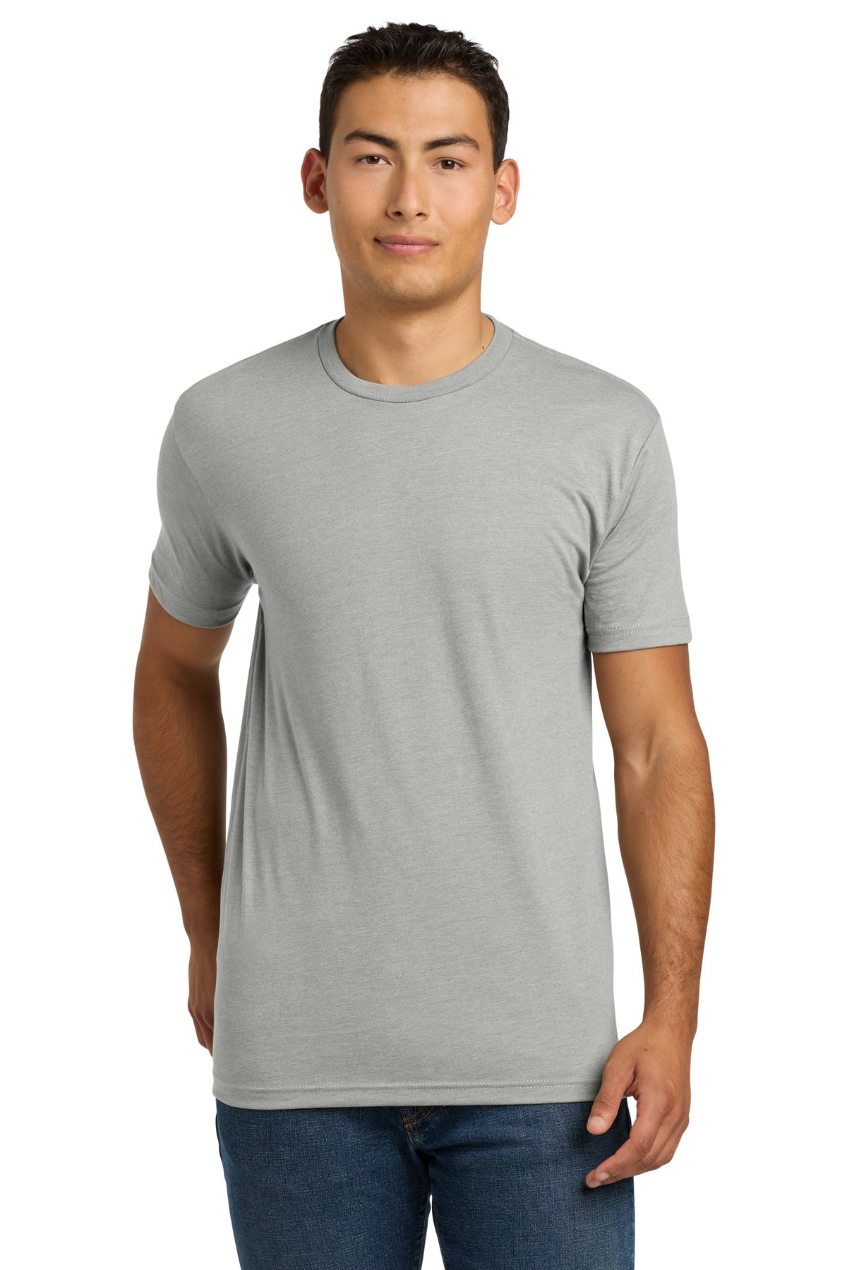 Custom logo Next Level Apparel® Adult CVC Tee. NL6210 in Silk
