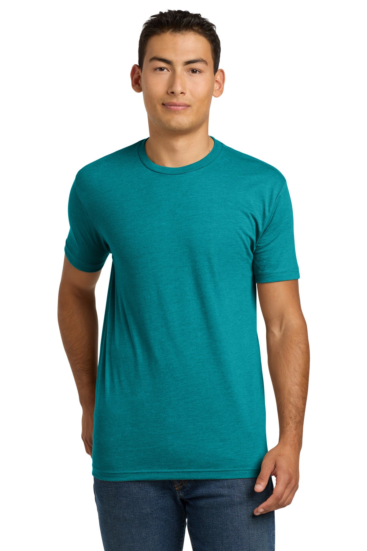 Custom logo Next Level Apparel® Adult CVC Tee. NL6210 in Teal
