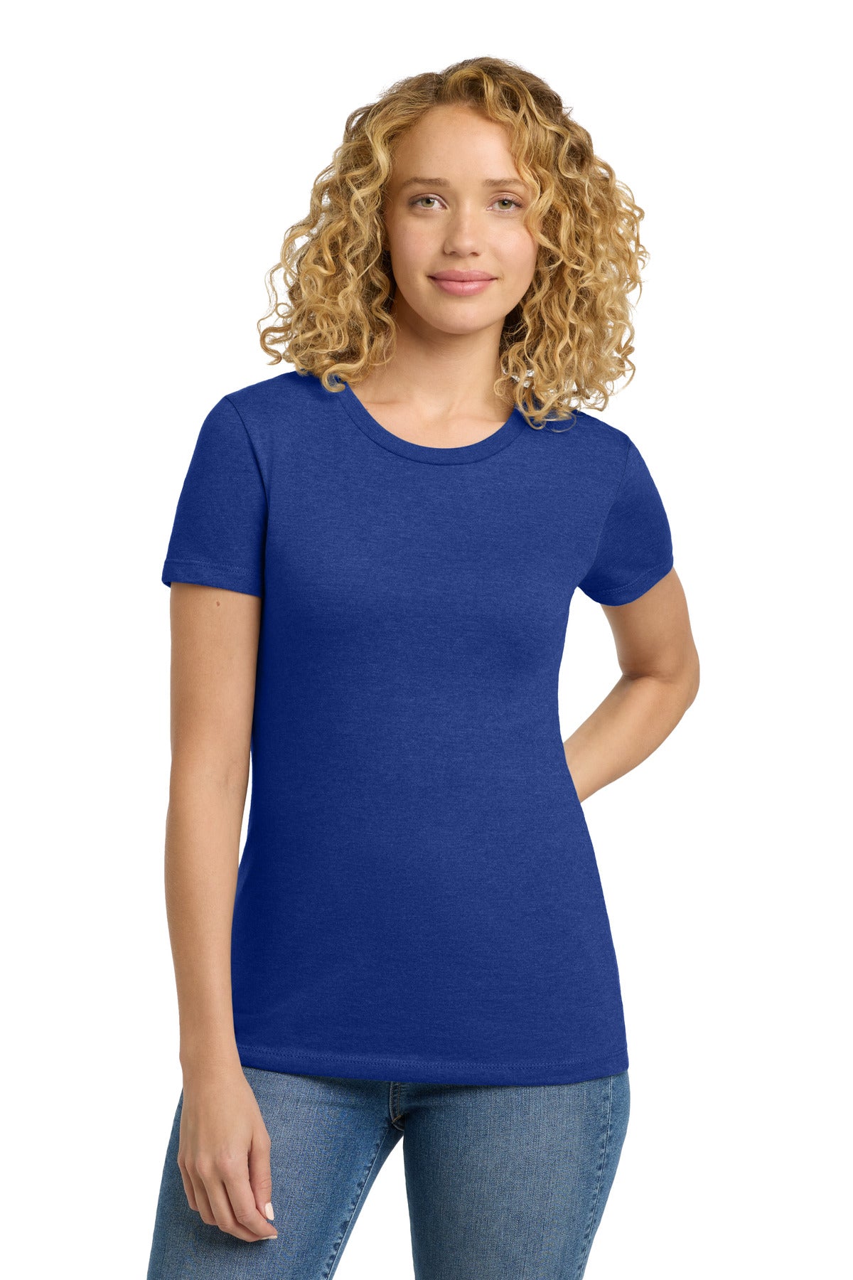 Custom logo Next Level Apparel®  Women's CVC Tee. NL6610 in Royal