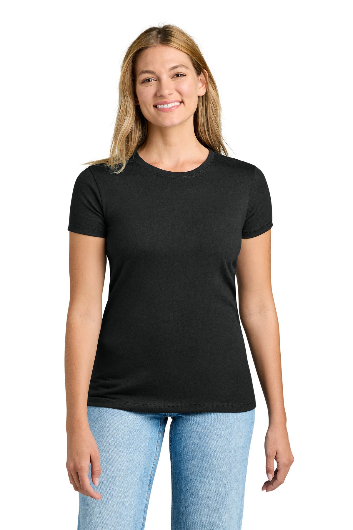 Custom logo Next Level Apparel®  Women's Tri-Blend Tee. NL6710 in Black