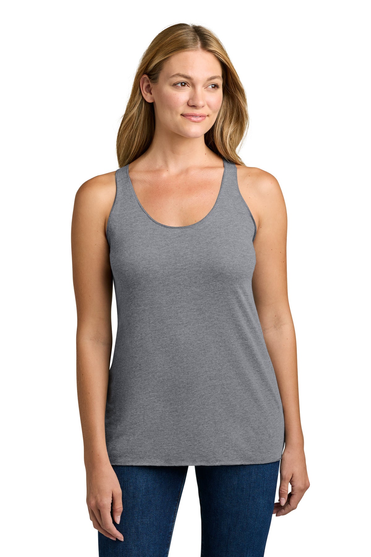 Custom logo Next Level Apparel®  Women's Tri-Blend Racerback Tank. NL6733 in Premium Heather