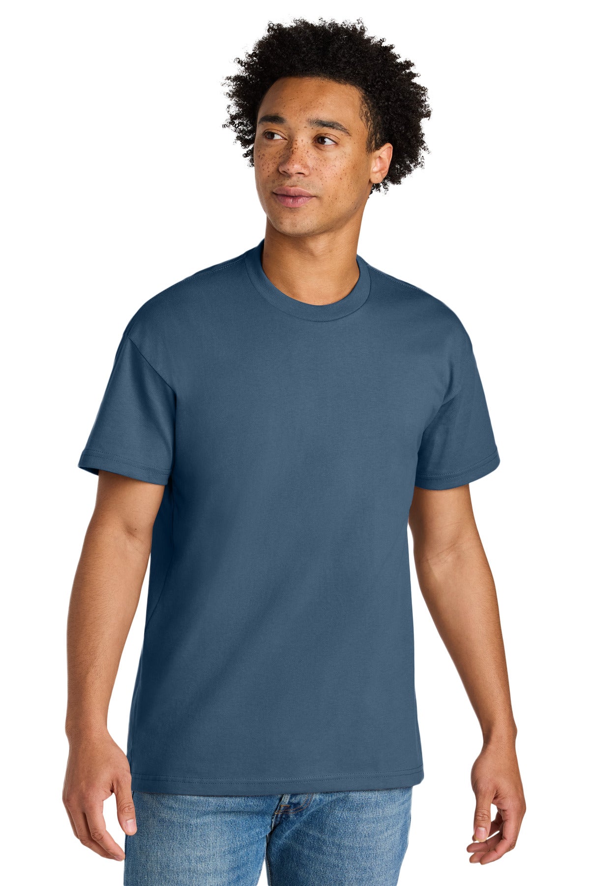 Custom logo Next Level Apparel® Heavyweight Tee NL7200 in Blue Jean