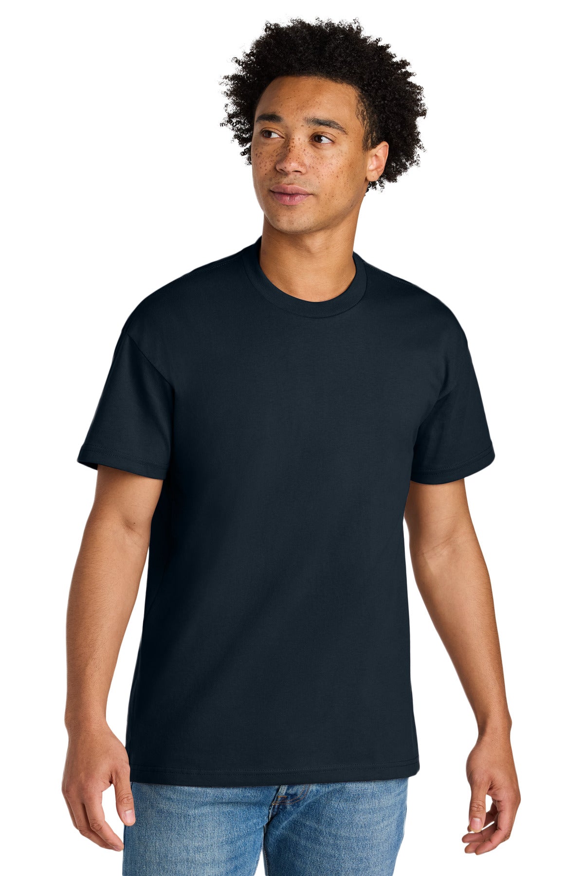Custom logo Next Level Apparel® Heavyweight Tee NL7200 in Midnight Navy