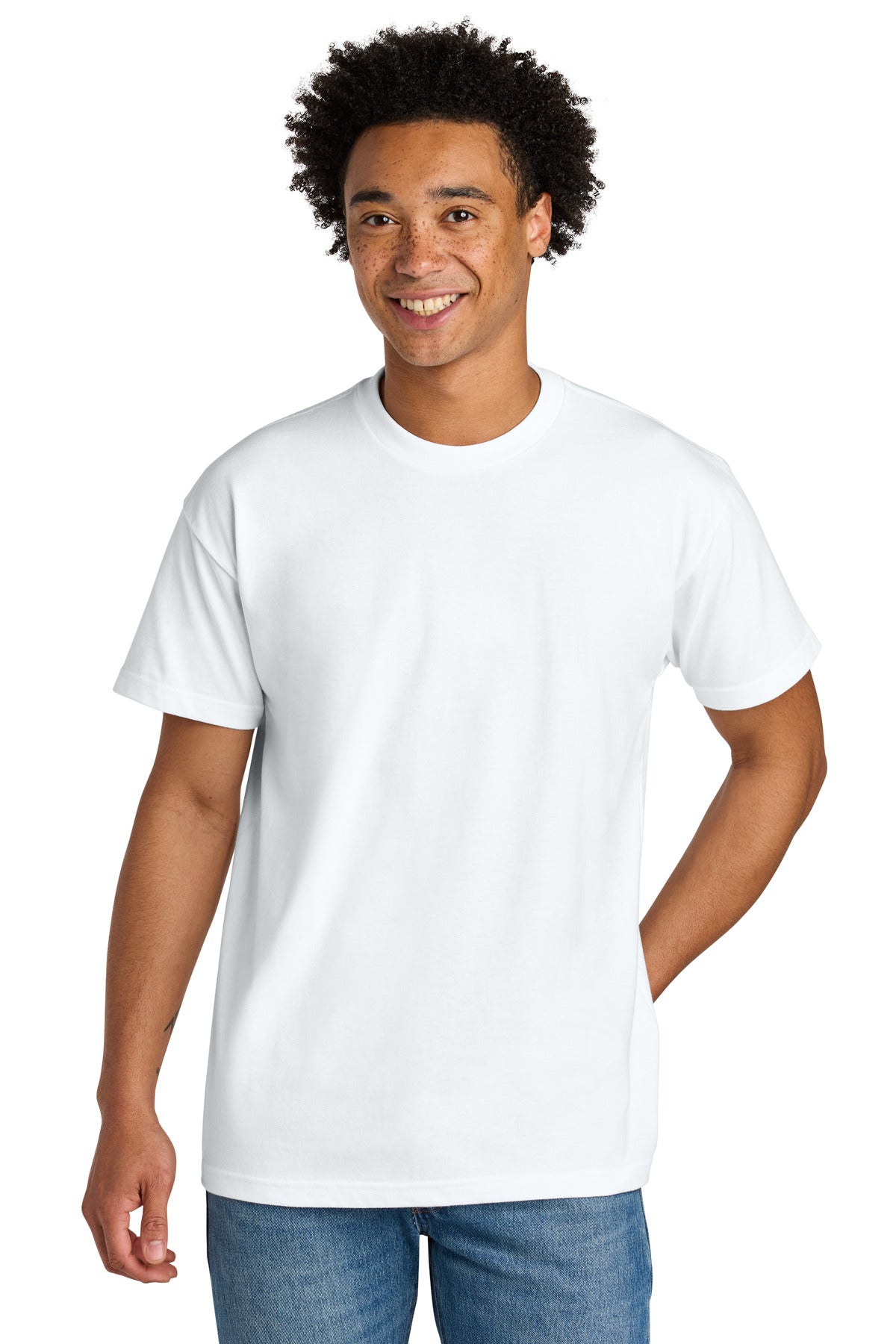 Custom logo Next Level Apparel® Heavyweight Tee NL7200 in White