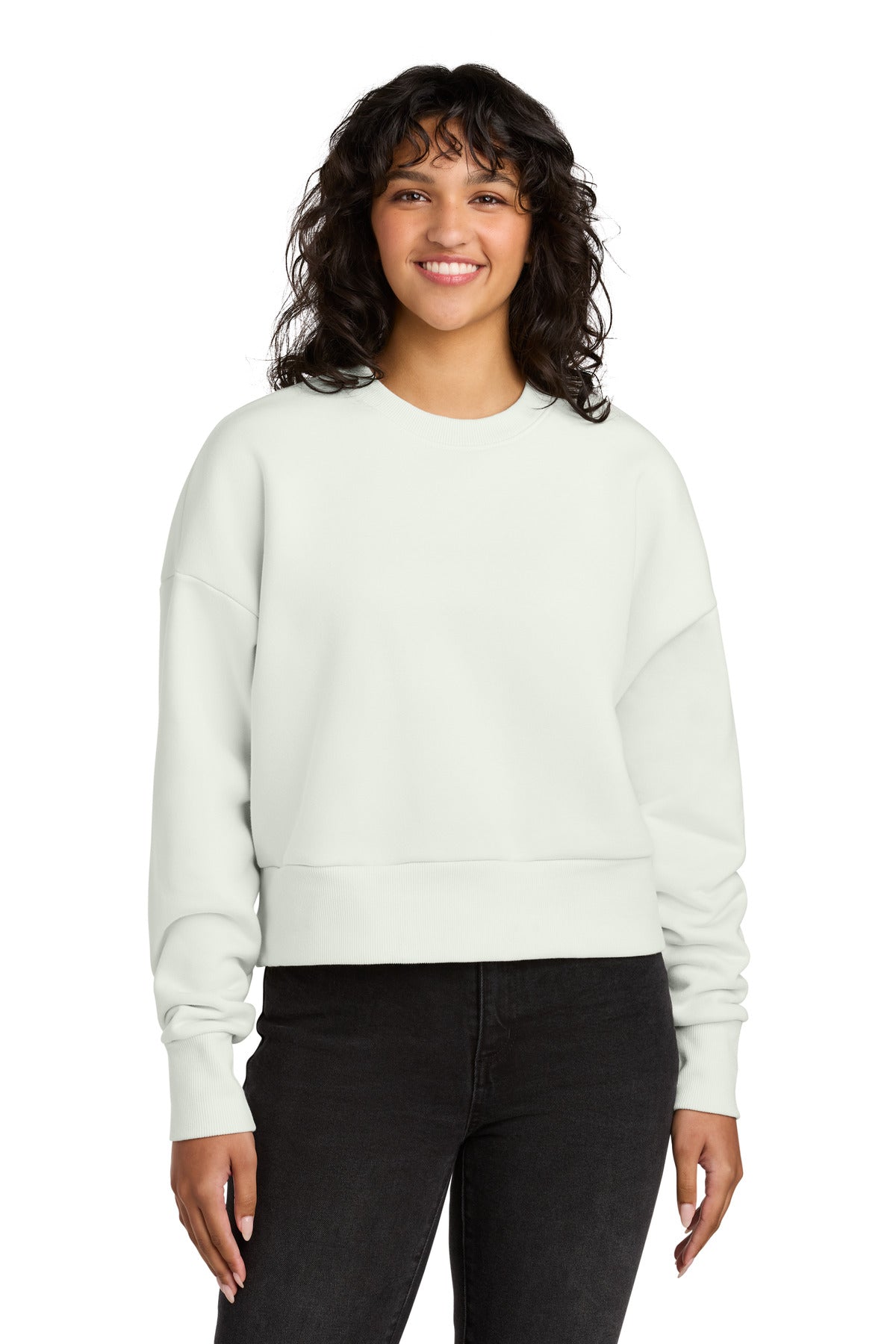Custom logo Next Level Apparel® Women's Heavyweight Sweatshirt NL9087 in Bone