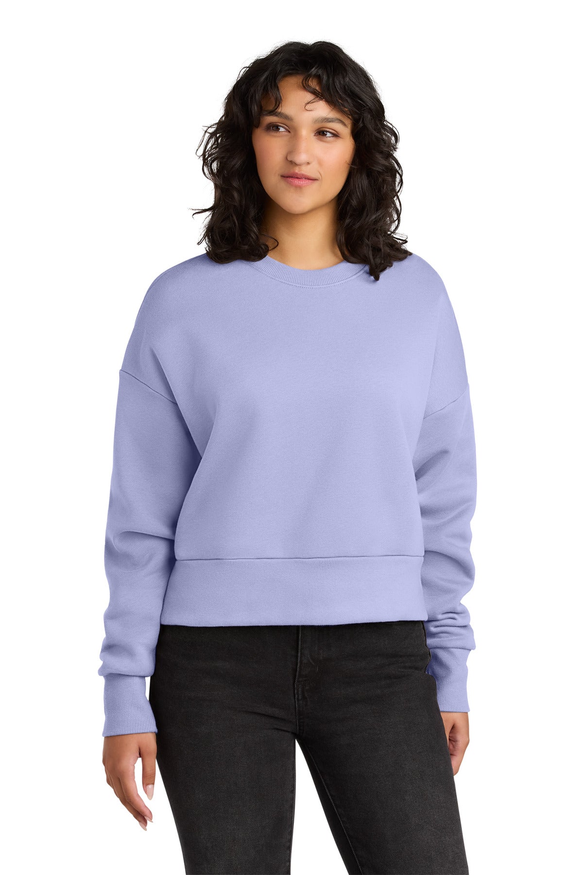 Custom logo Next Level Apparel® Women's Heavyweight Sweatshirt NL9087 in Lavender