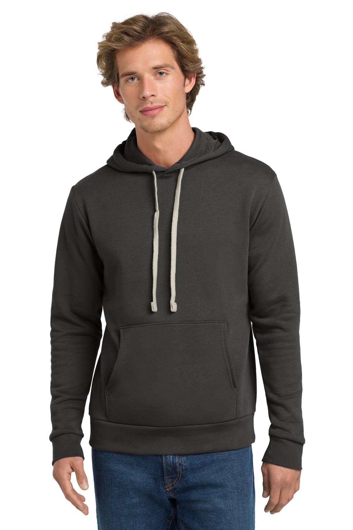 Custom logo Next Level Apparel®   Adult Santa Barbara Pullover Hoodie. NL9303 in Heavy Metal