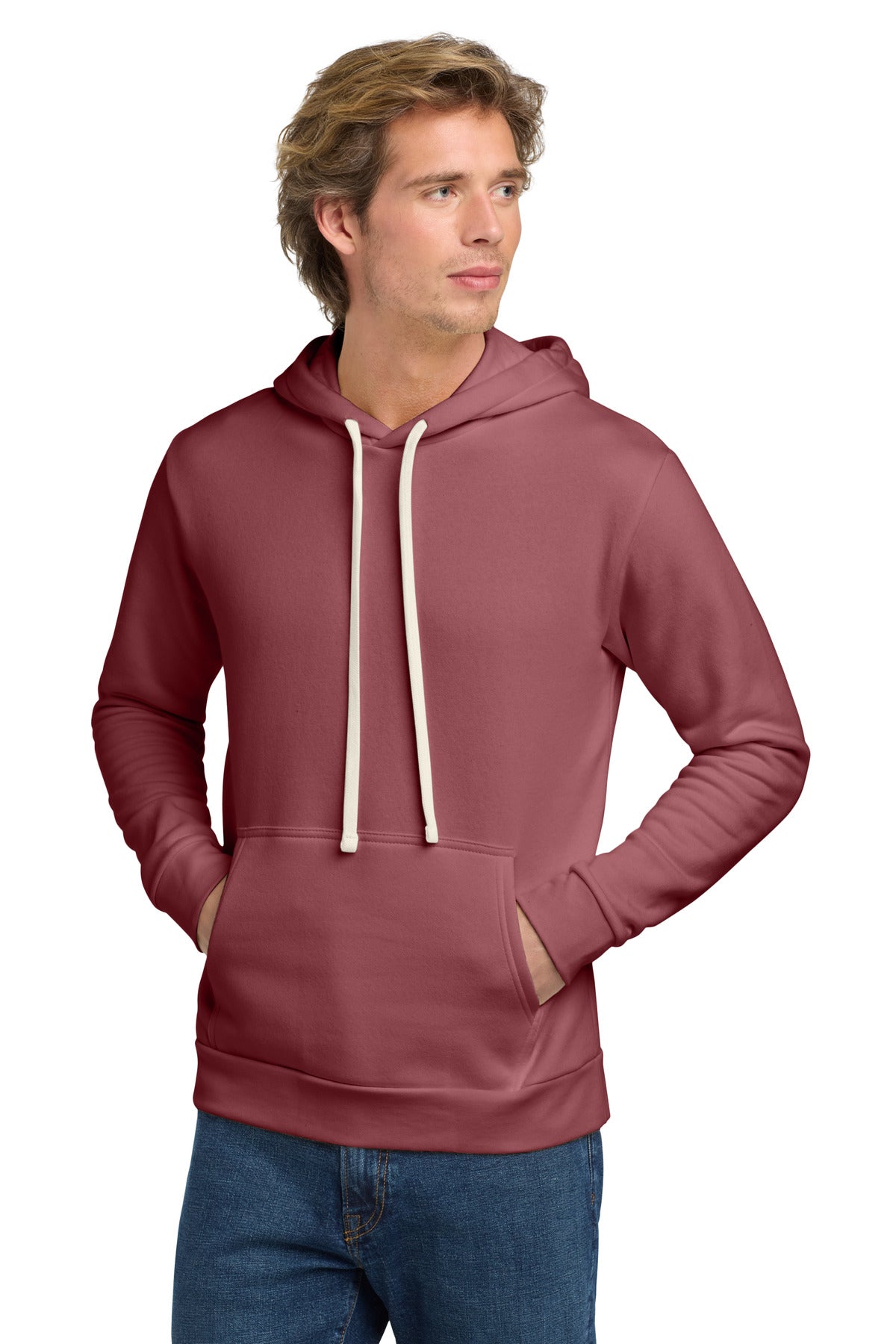 Custom logo Next Level Apparel®   Adult Santa Barbara Pullover Hoodie. NL9303 in Mauve