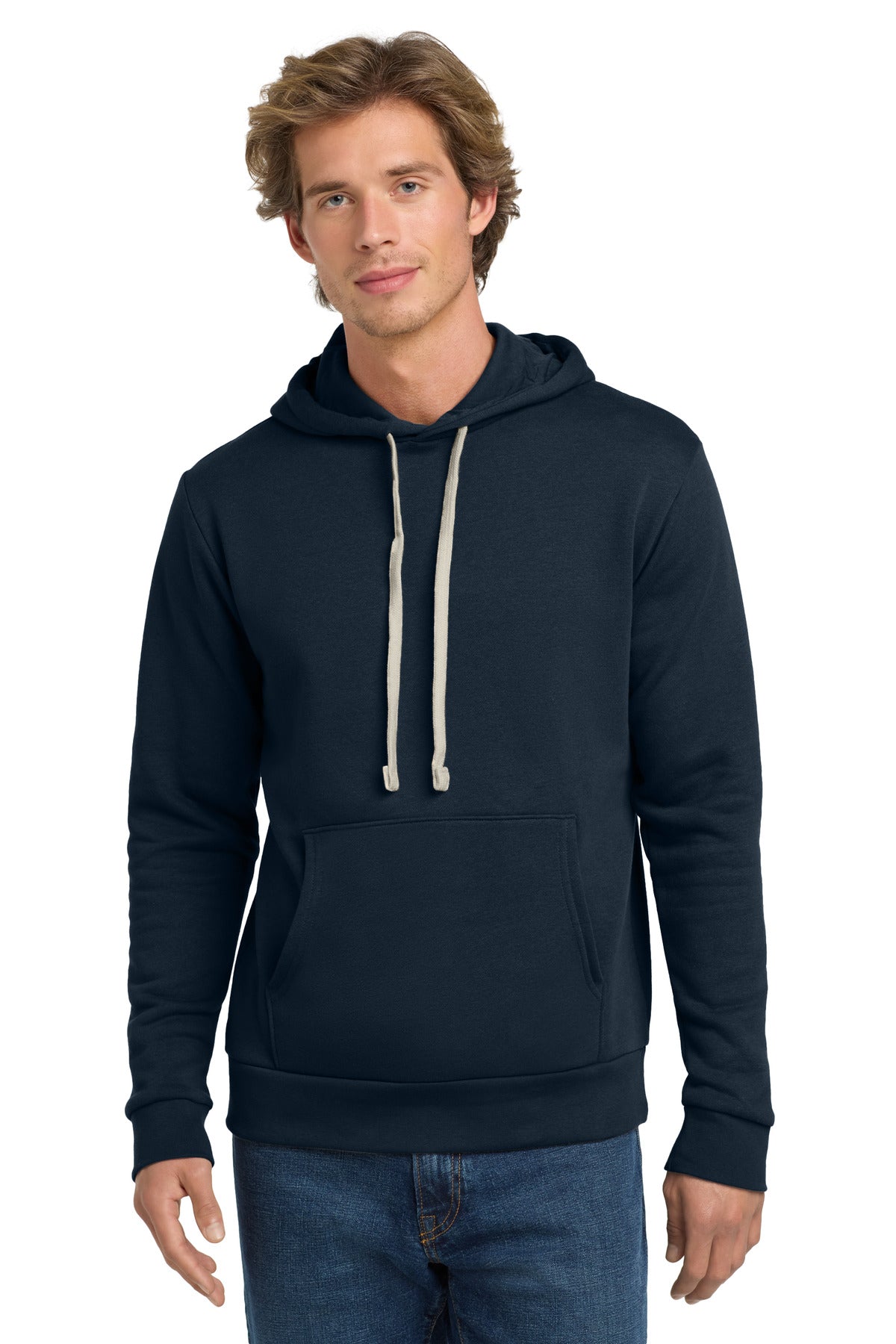 Custom logo Next Level Apparel®   Adult Santa Barbara Pullover Hoodie. NL9303 in Midnight Navy