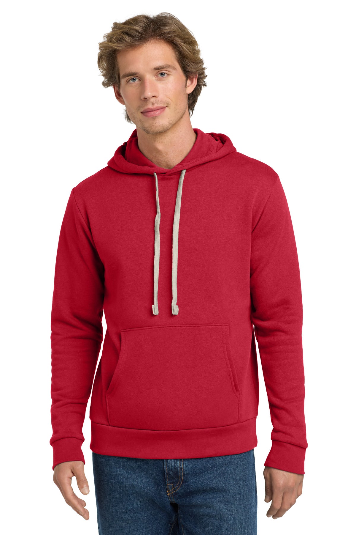 Custom logo Next Level Apparel®   Adult Santa Barbara Pullover Hoodie. NL9303 in Red
