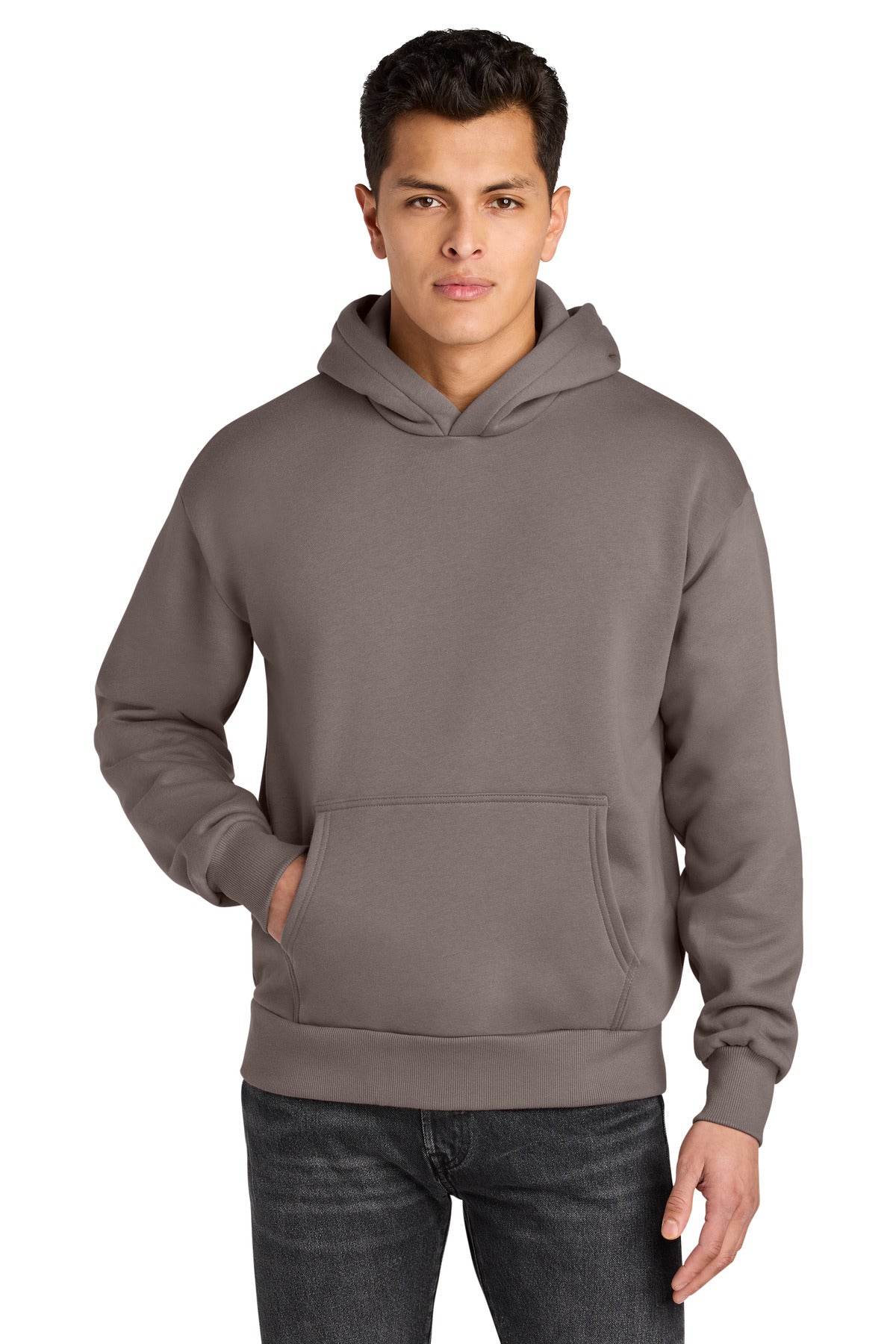 Custom logo Next Level Apparel® Heavyweight Hoodie NL9307 in Shiitake