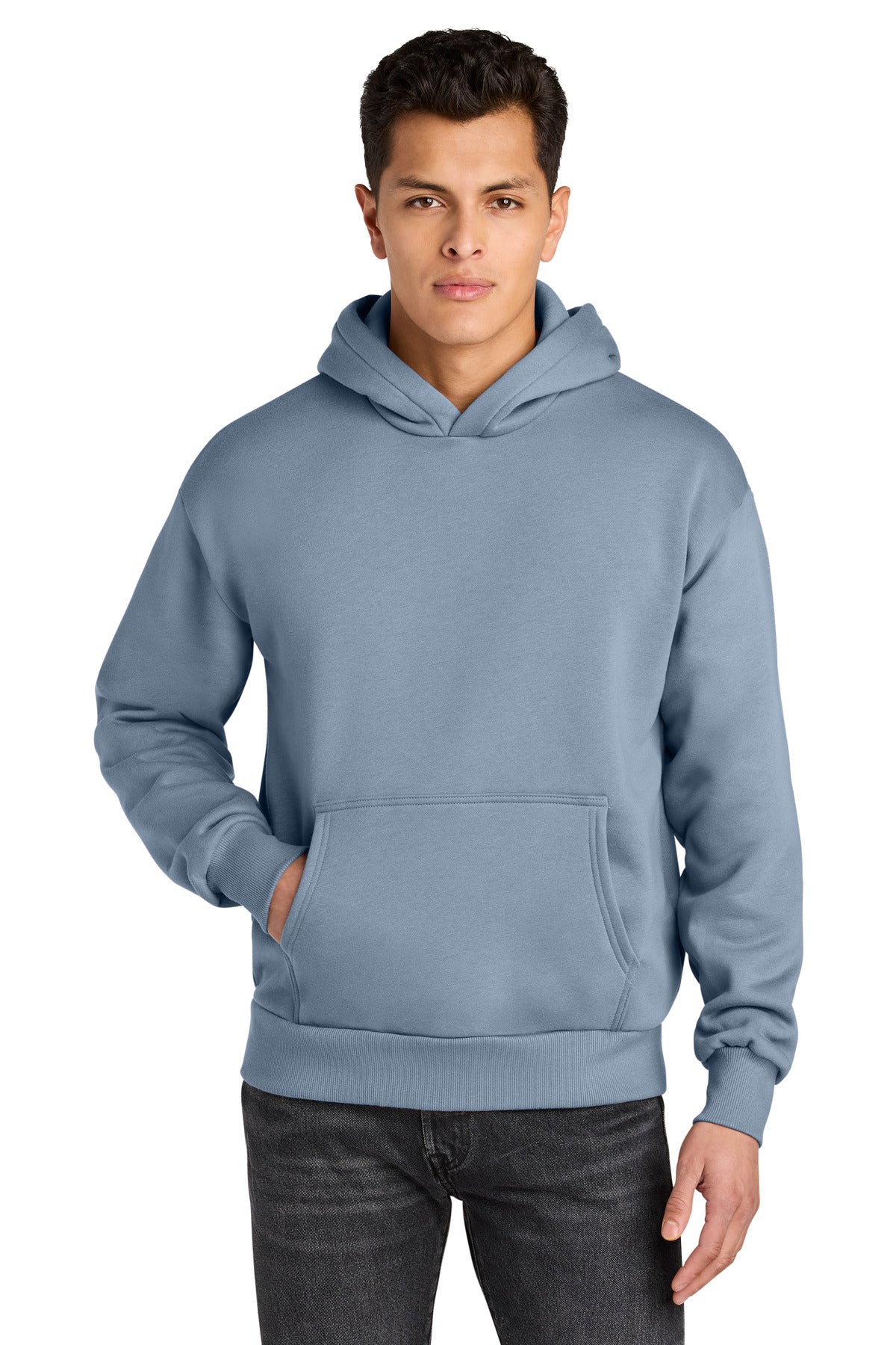 Custom logo Next Level Apparel® Heavyweight Hoodie NL9307 in Stonewash Denim