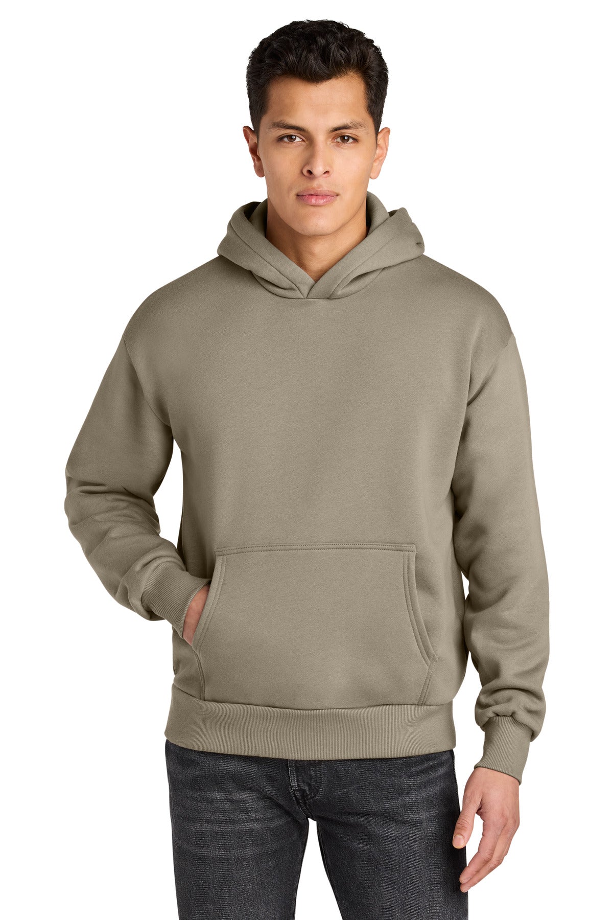 Custom logo Next Level Apparel® Heavyweight Hoodie NL9307 in Tan