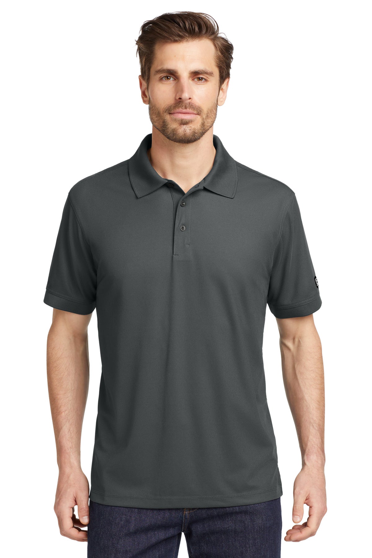Custom logo OGIO® - Caliber2.0 Polo. OG101 in Diesel Grey