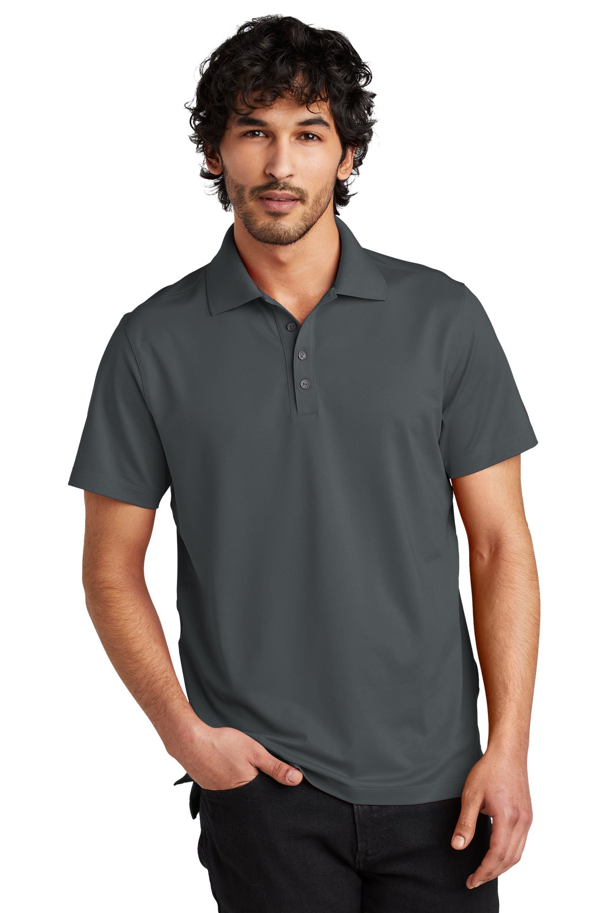 Custom logo OGIO® Metro Polo. OG130 in Diesel Grey
