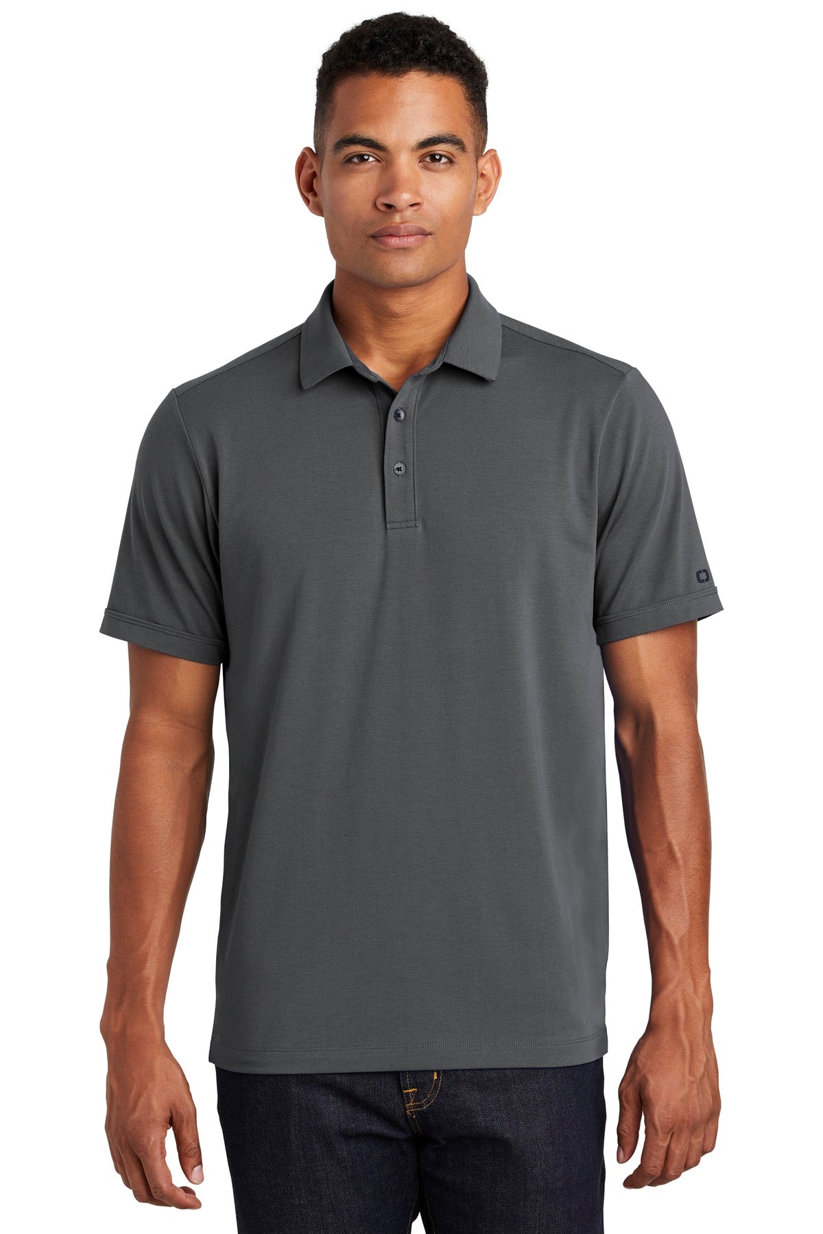 Custom logo OGIO ® Limit Polo. OG138 in Diesel Grey