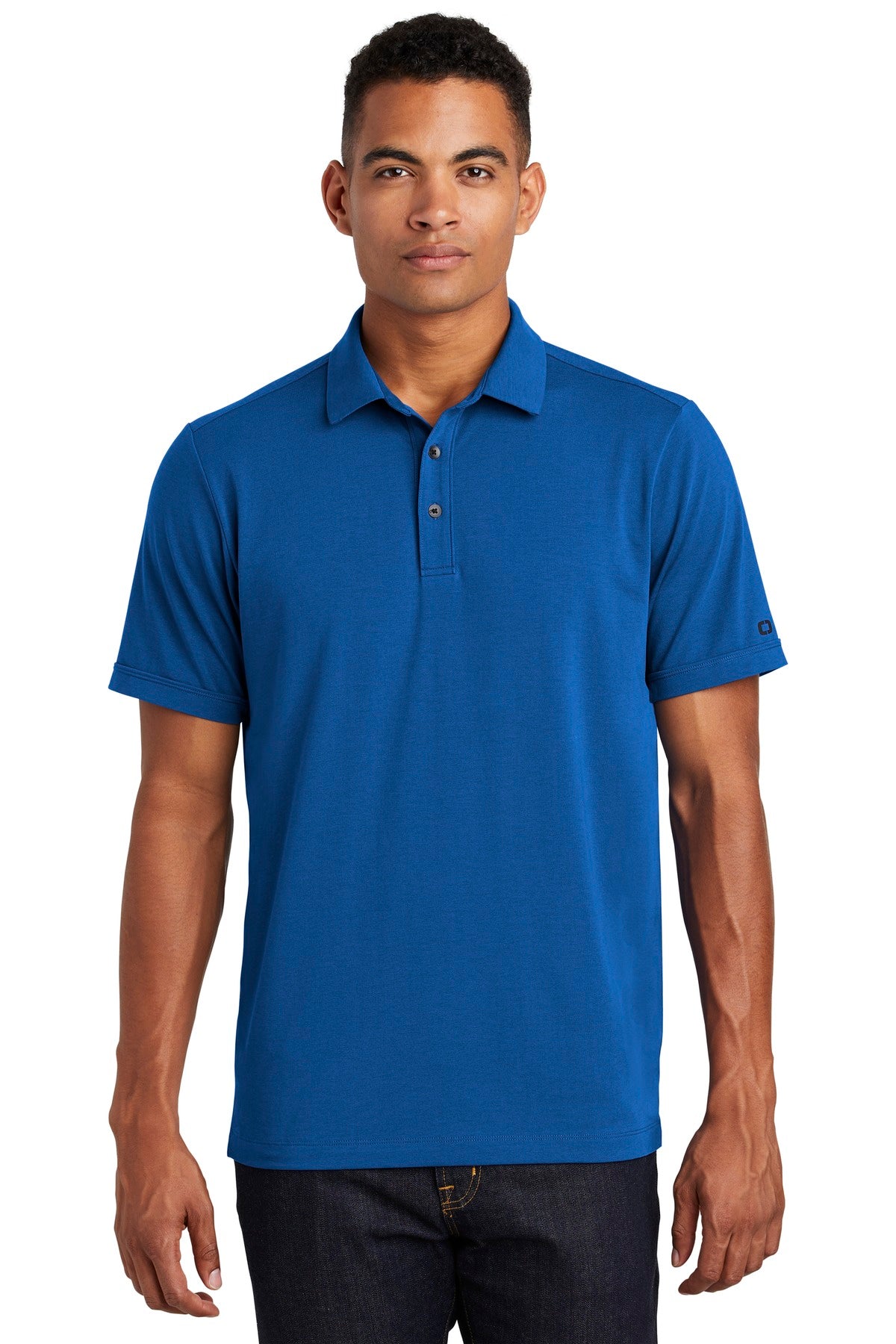 Custom logo OGIO ® Limit Polo. OG138 in Force Blue