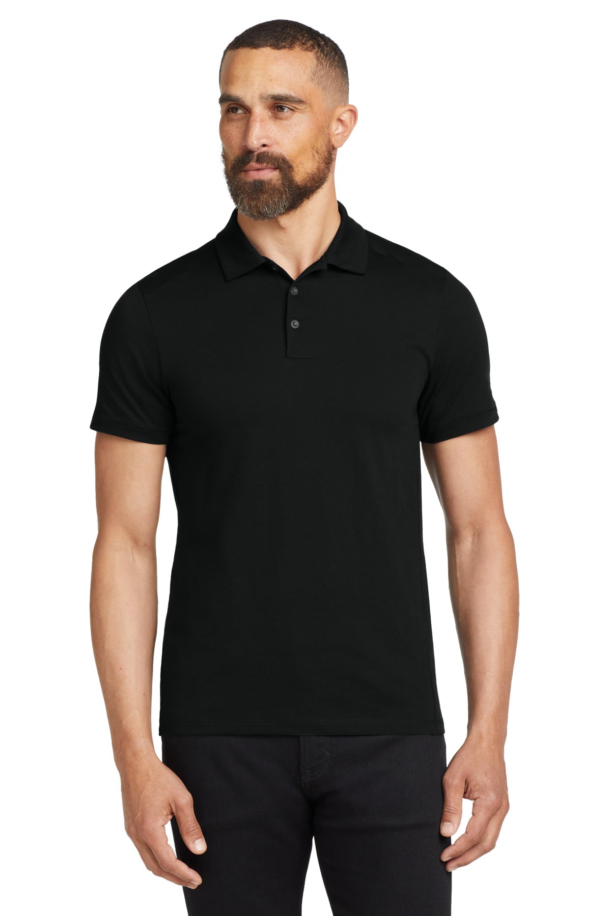 Custom logo OGIO ® Code Stretch Polo. OG146 in Blacktop