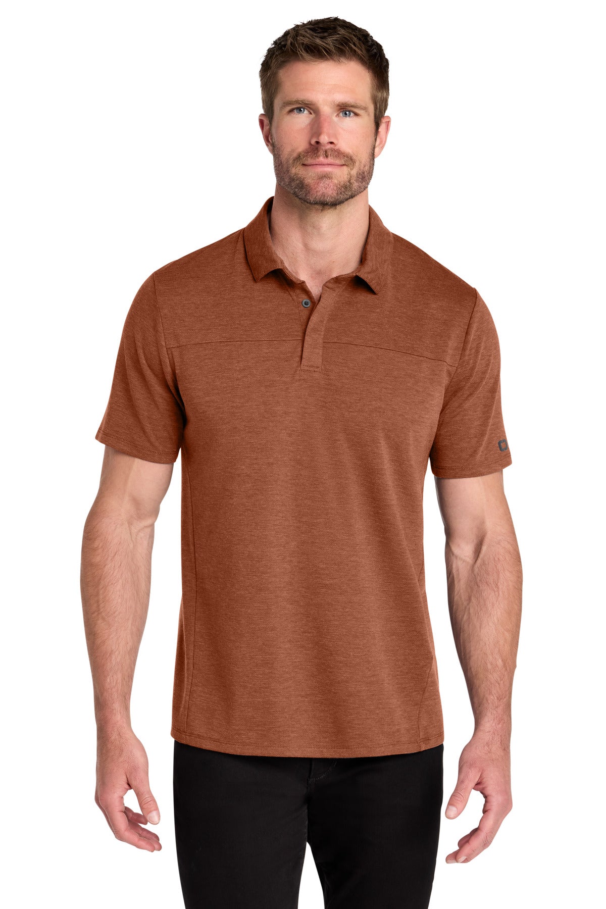 Custom logo OGIO® Command Polo OG150 in Deep Rust