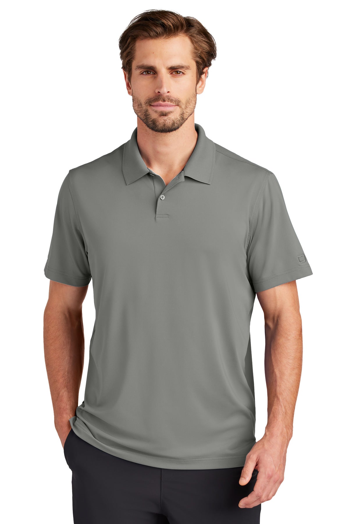 Custom logo OGIO® Regain Polo OG170 in Petrol Grey